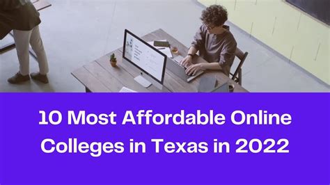 most affordable online colleges in texas